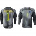 Cheap Brazil Alisson Becker #1 Goalkeeper Home Football Shirt World Cup 2022 Long Sleeve